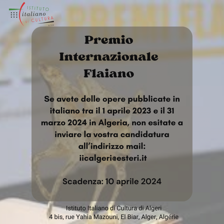 Locandina Premio Flaiano – It