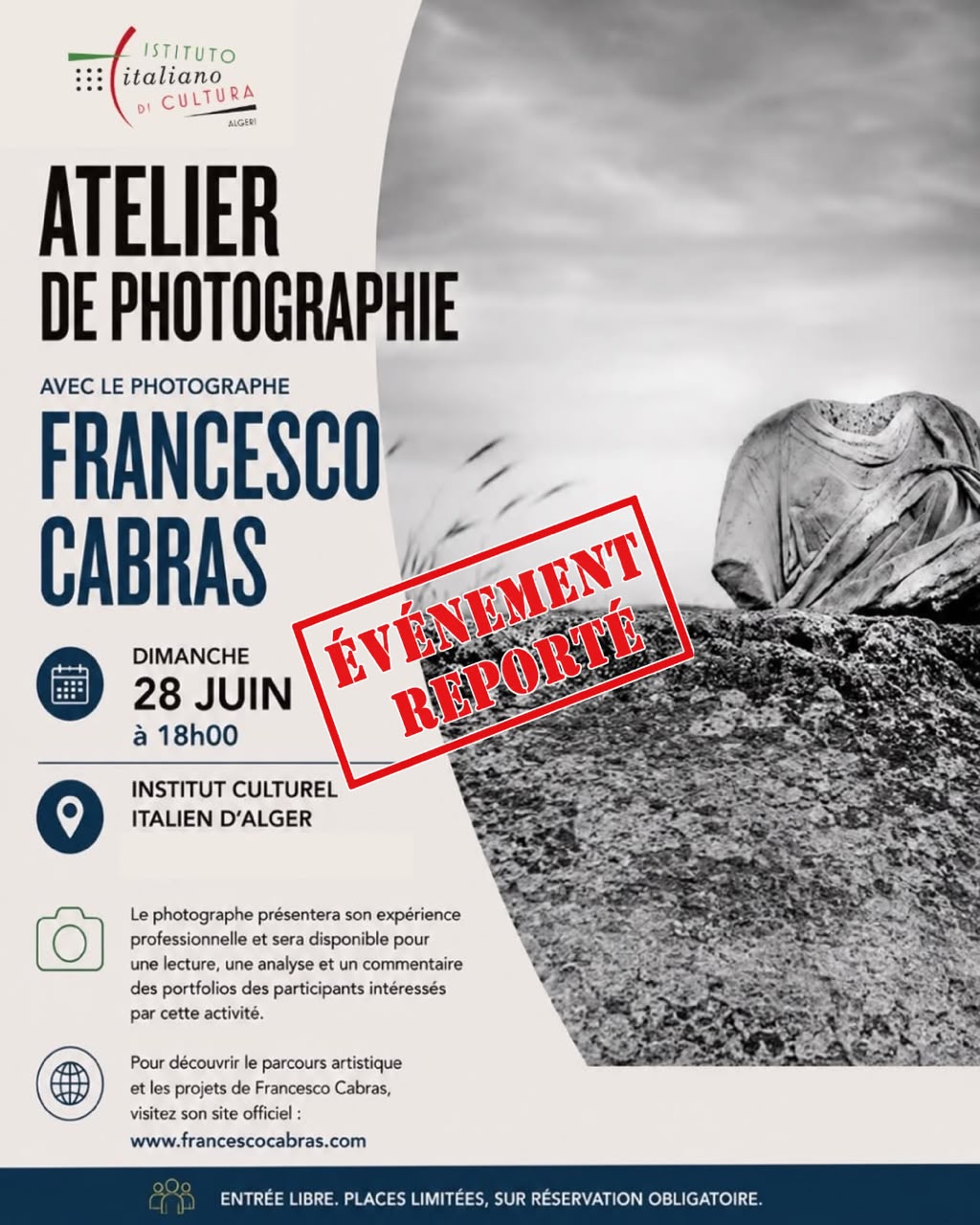 Evento RINVIATO